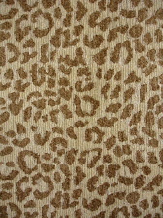 Cheeta Tan chenille upholstery